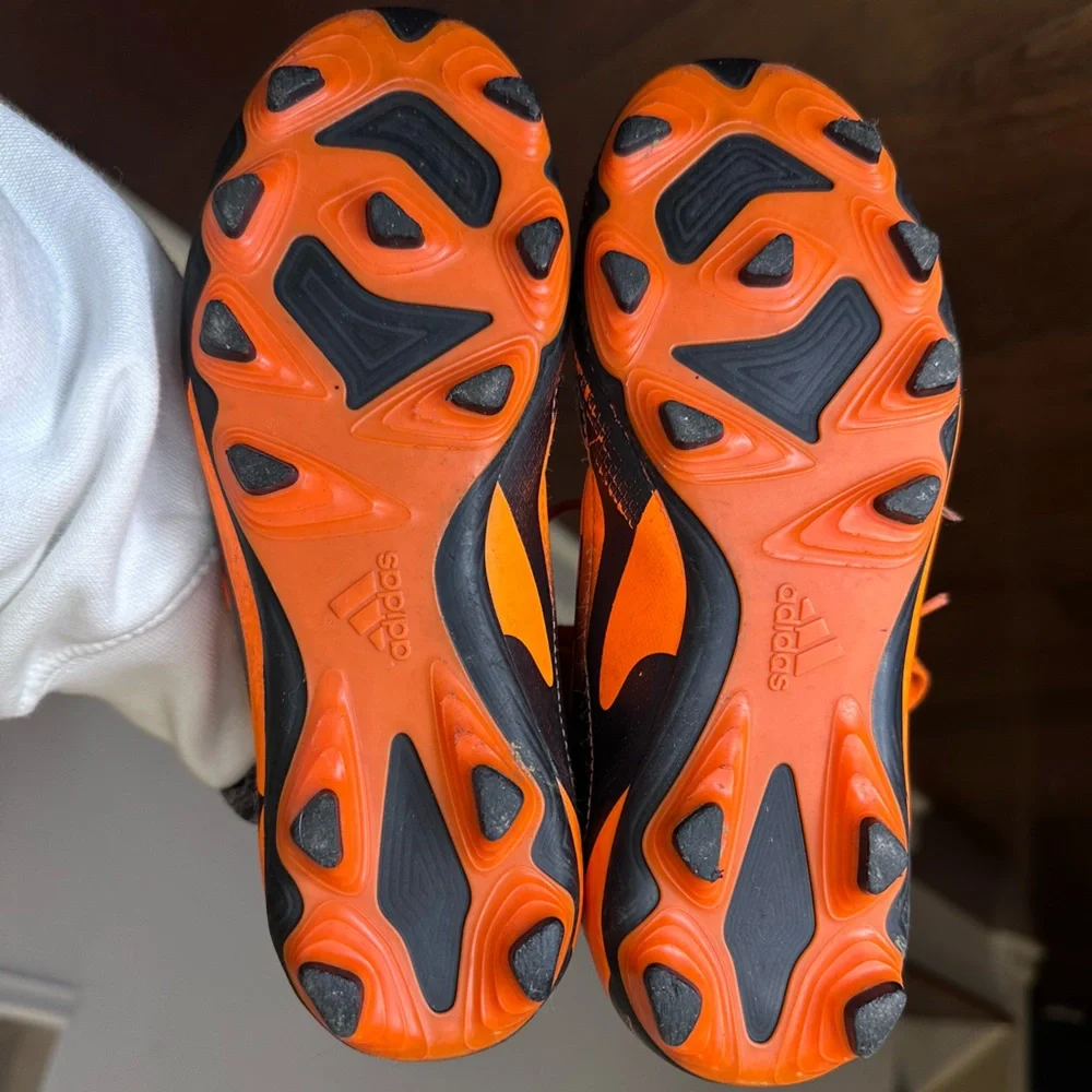 Kids' Orange and Black Soccer Cleats